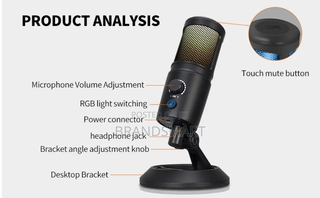 ለስልክም ለኮፒተርም የሚሆን Usb ስቱዲኦ ማይክራፎን