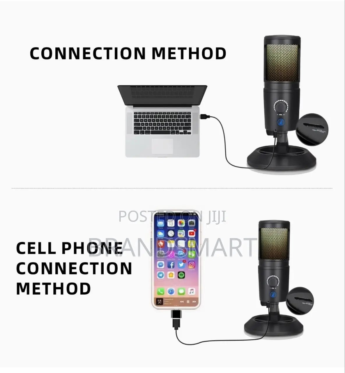 ለስልክም ለኮፒተርም የሚሆን Usb ስቱዲኦ ማይክራፎን