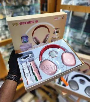 Smart Watch With Wireless Headset and 7 Straps