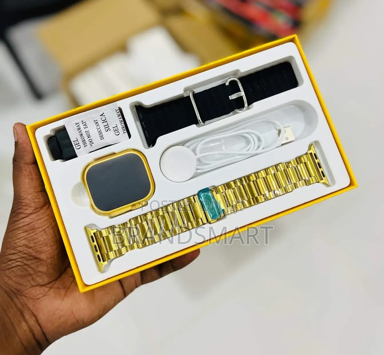 Premium Gold Dual Strap Smart Watch