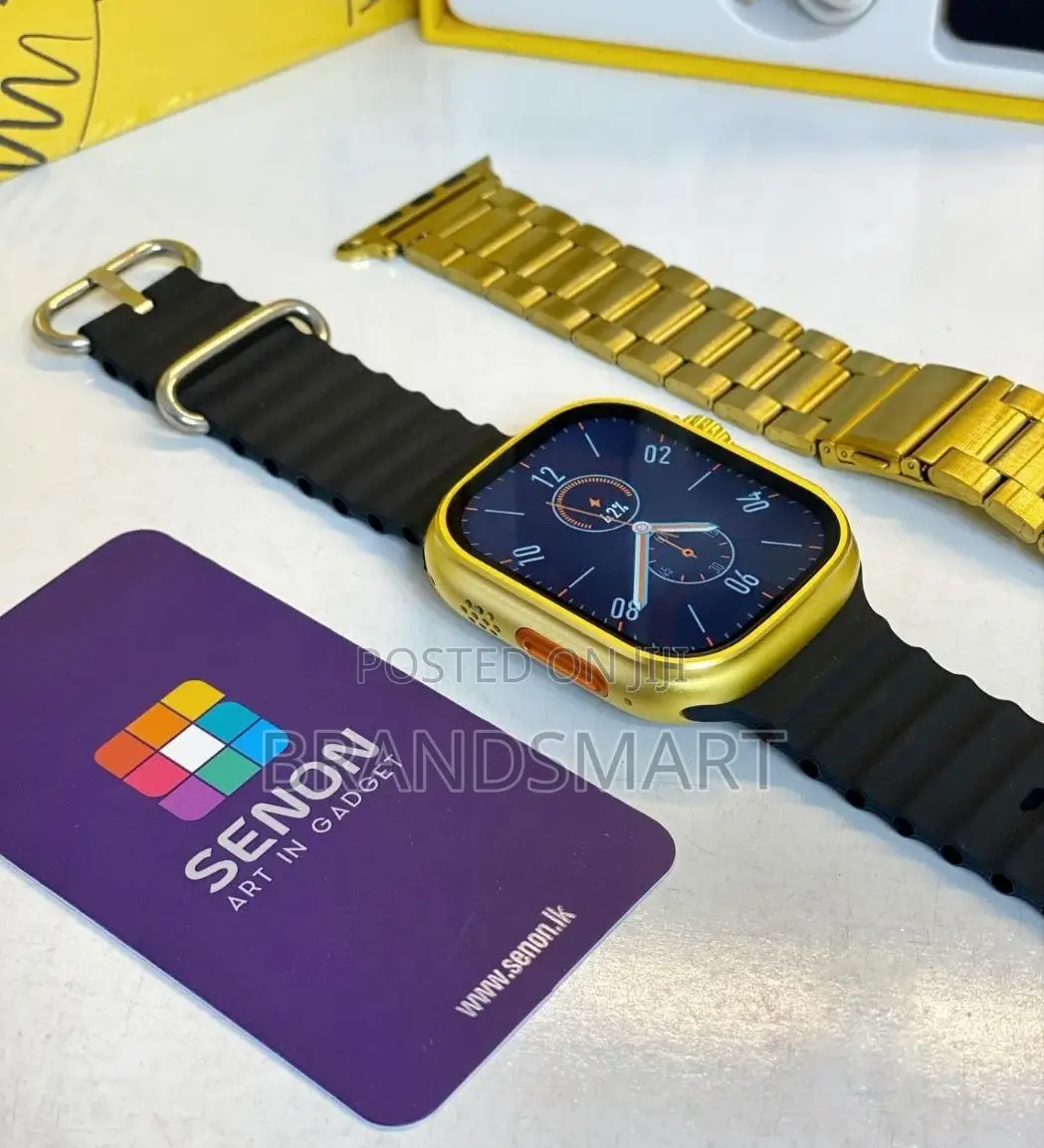 Premium Gold Dual Strap Smart Watch