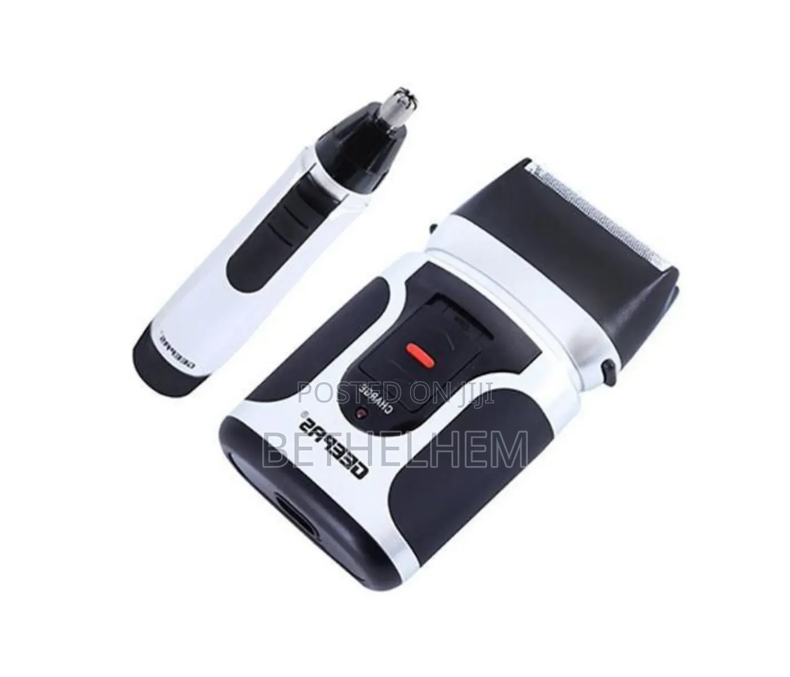 Geepas 2 in Men's Rechargeable Shaver With Nose Trimmer