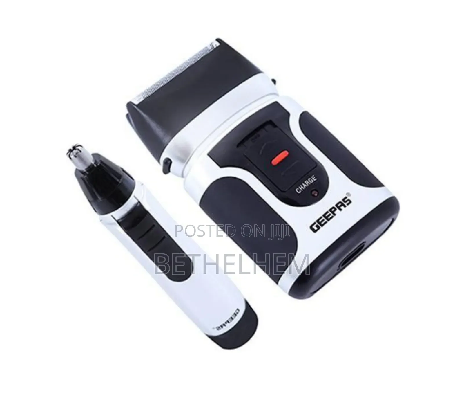 Geepas 2 in Men's Rechargeable Shaver With Nose Trimmer