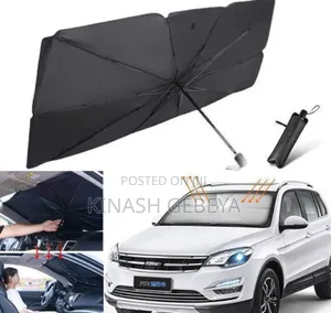 Photo - Foldable Car Sunshade Umbrella(የመኪና ፀሀይ መከላከያ)