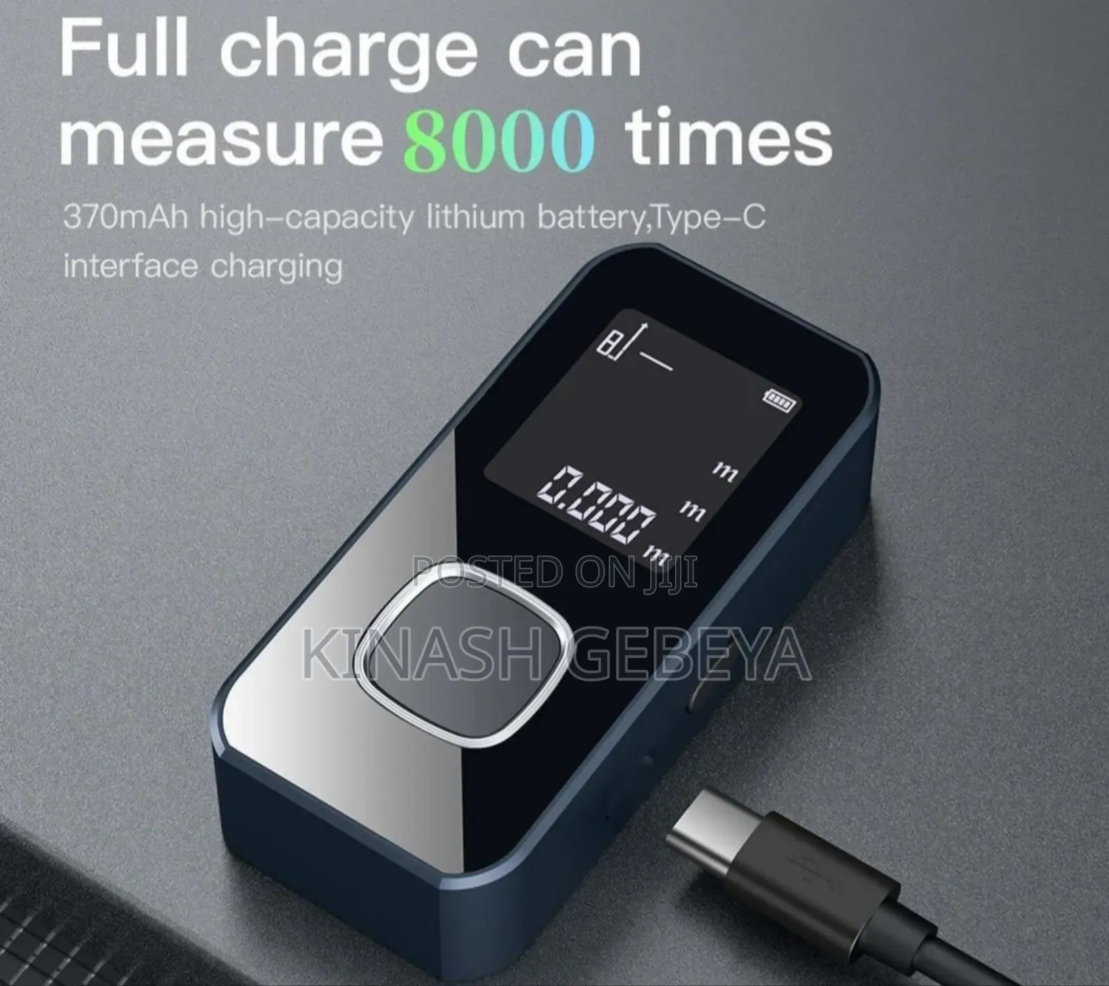 60 Meter Powerology Smart Distance Measurement Tool