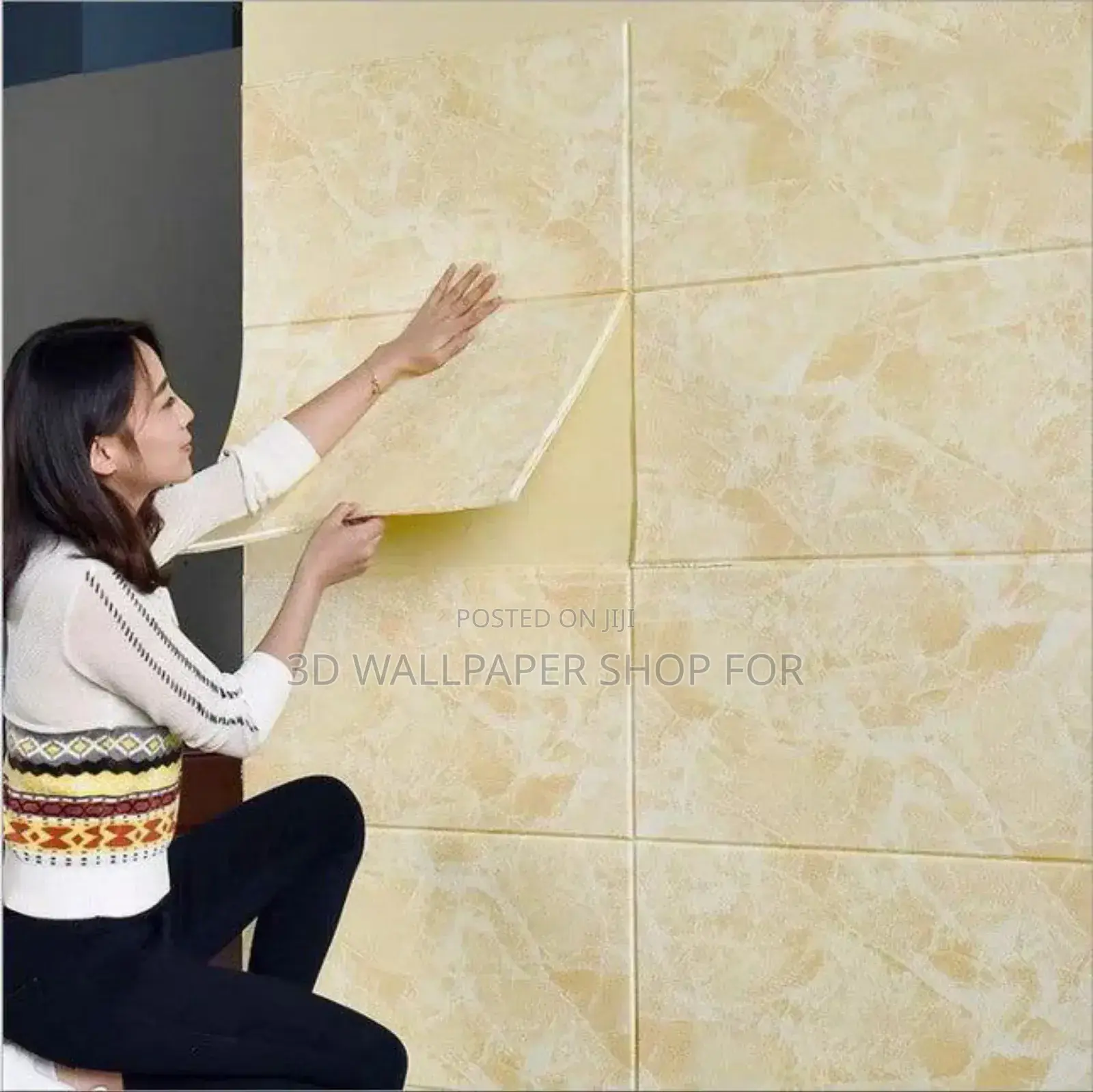 Modern Pearl Wainscoting PVC Foam Wall Access Panel Peel