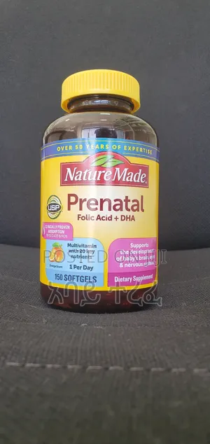 Nature Made Prenatal Folic Acid+ DHA Supports Development