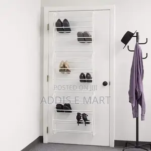 ከበር ጀርባ እንዲሁም ግድግዳ ላይ የሚታሰር Over The Door Shoe Rack