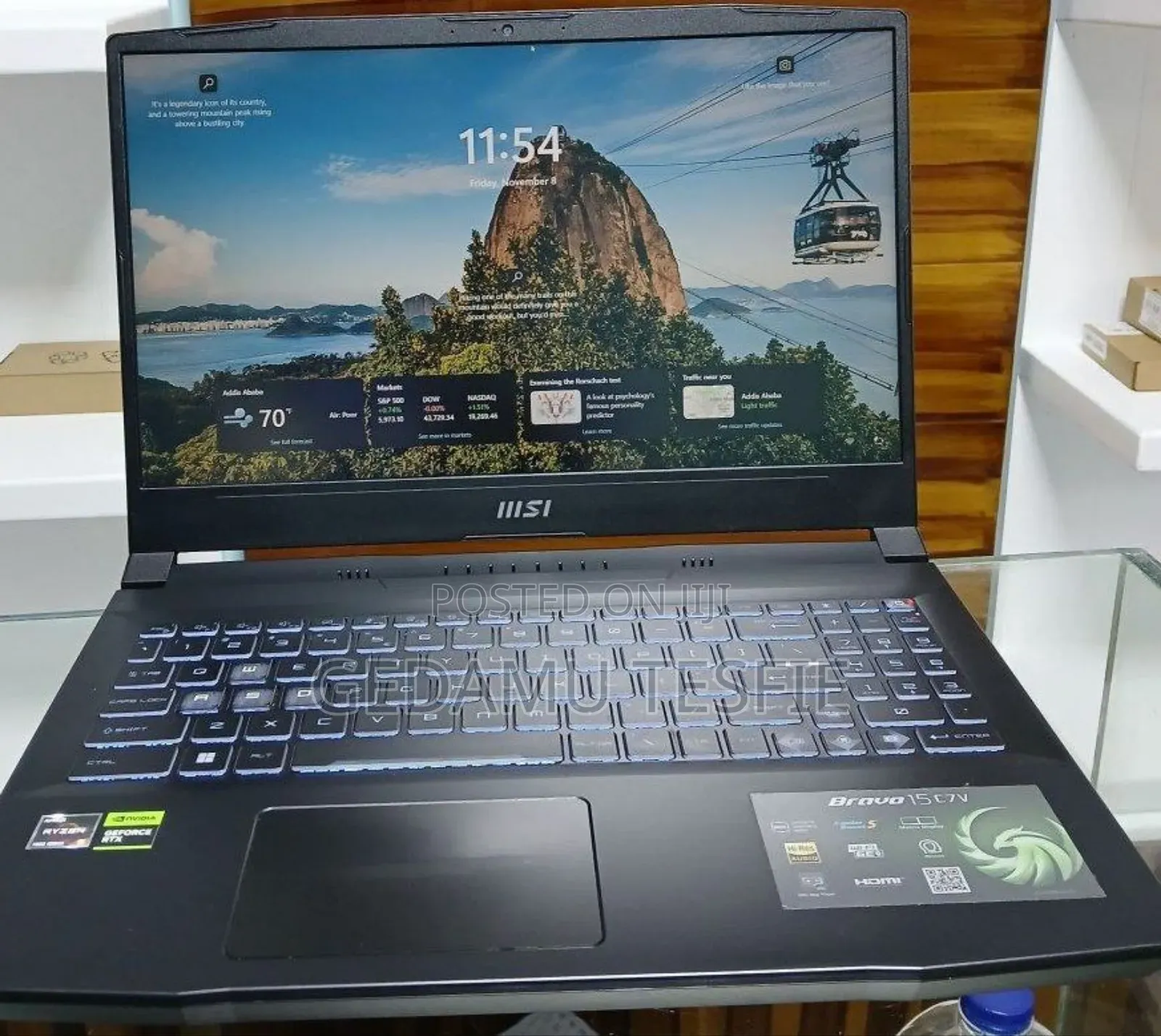 New Laptop MSI 16GB AMD Ryzen SSD 1T