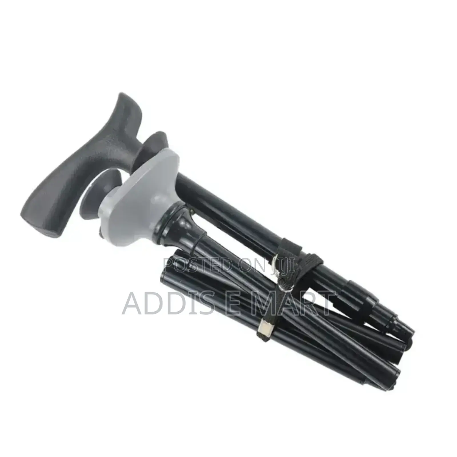 የራሱ መብራት ያለው ባለ አራት እግርfolding and Extendable Walking Cane