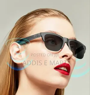 Photo - ሙዚቃ ለማዳመጥ, ስልክ ለማውራት የሚያገለግል ኢርፎን ያለው መነፀር Sunglasses