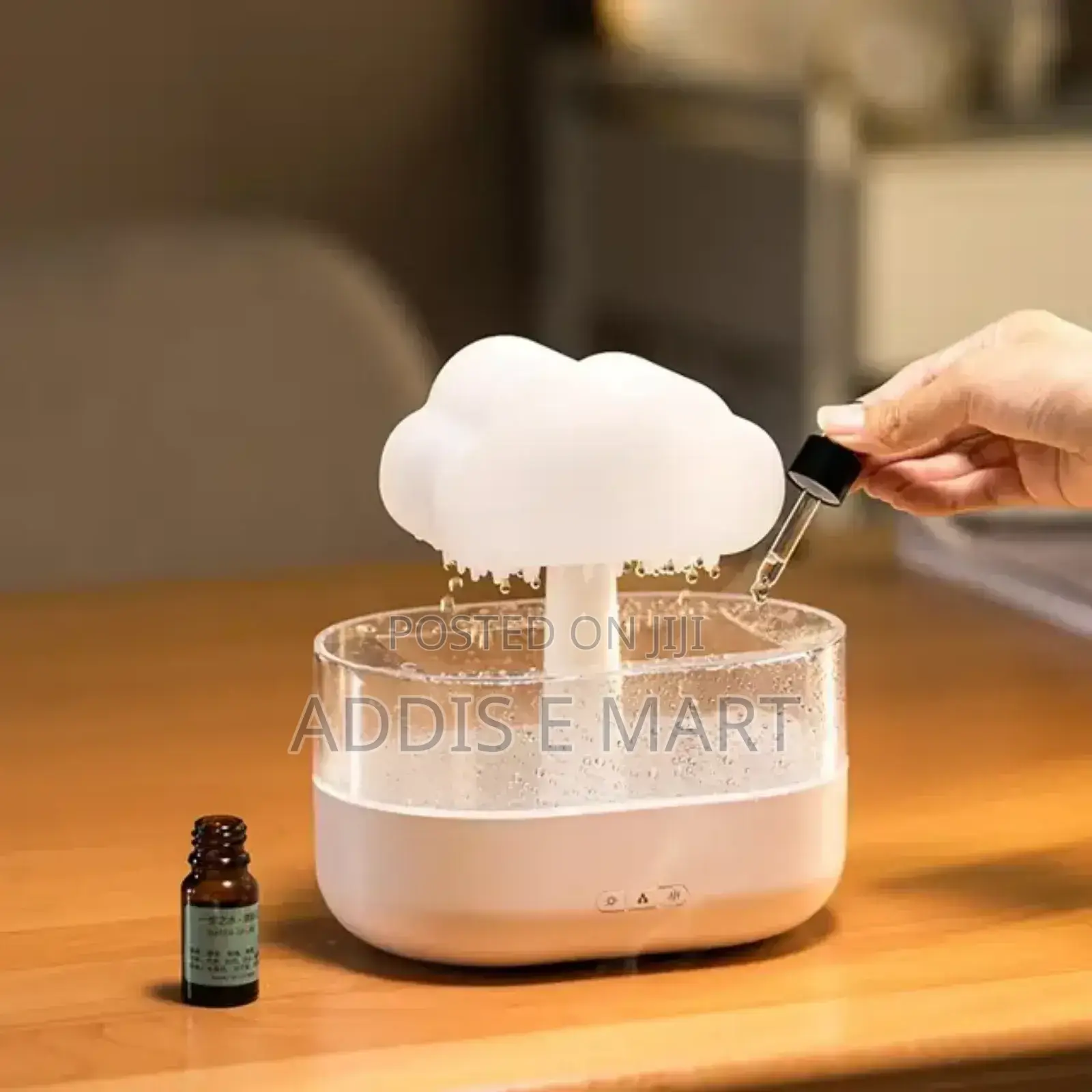 7 ዓይነት የተለያዪ ቀለማትን የሚፈጥር Cloud Rain Humidifier