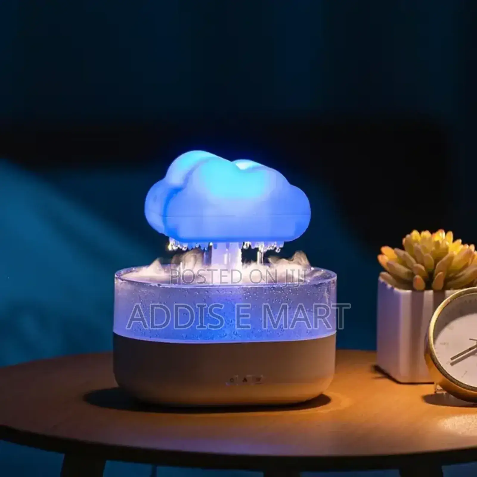 7 ዓይነት የተለያዪ ቀለማትን የሚፈጥር Cloud Rain Humidifier