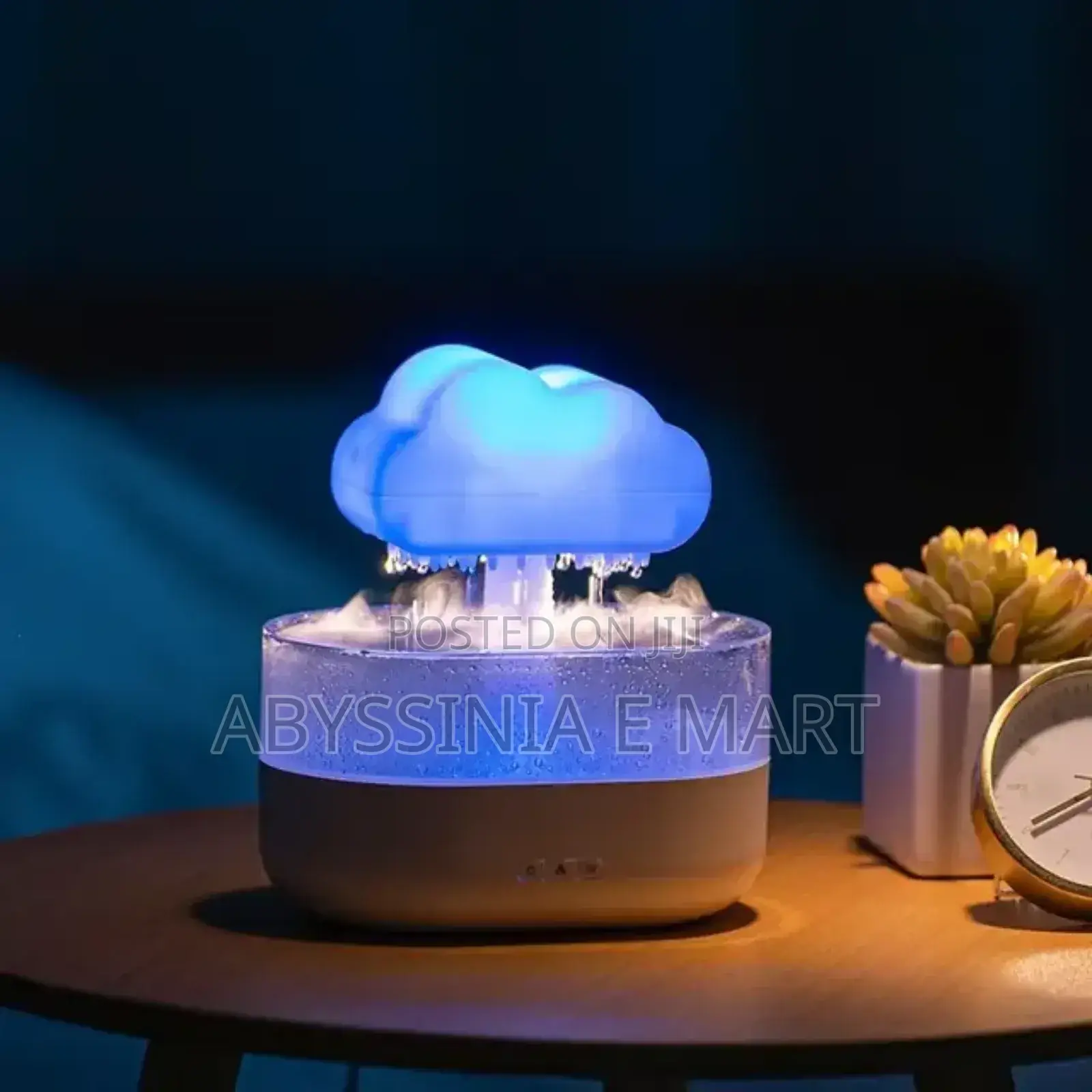 7 ዓይነት የተለያዪ ቀለማትን የሚፈጥር Cloud Rain Humidifier