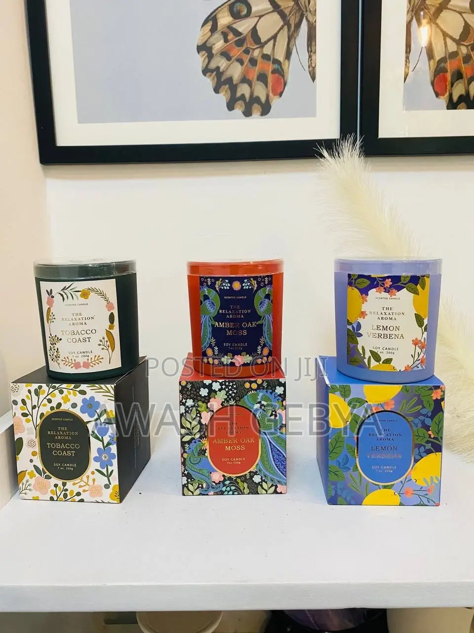 ለገና ስጦታ(Christmas Gift) Home Fragrance Lemon Verbena Candle