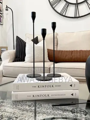 Photo - ለገና ስጦታ(Christmas Gift) Set of 3 Metal Candle Holders