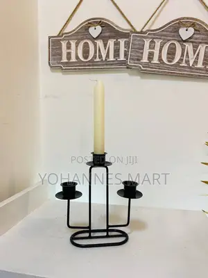 Photo - ለገና ስጦታ(Christmas Gift) Black Metal Candle Holder