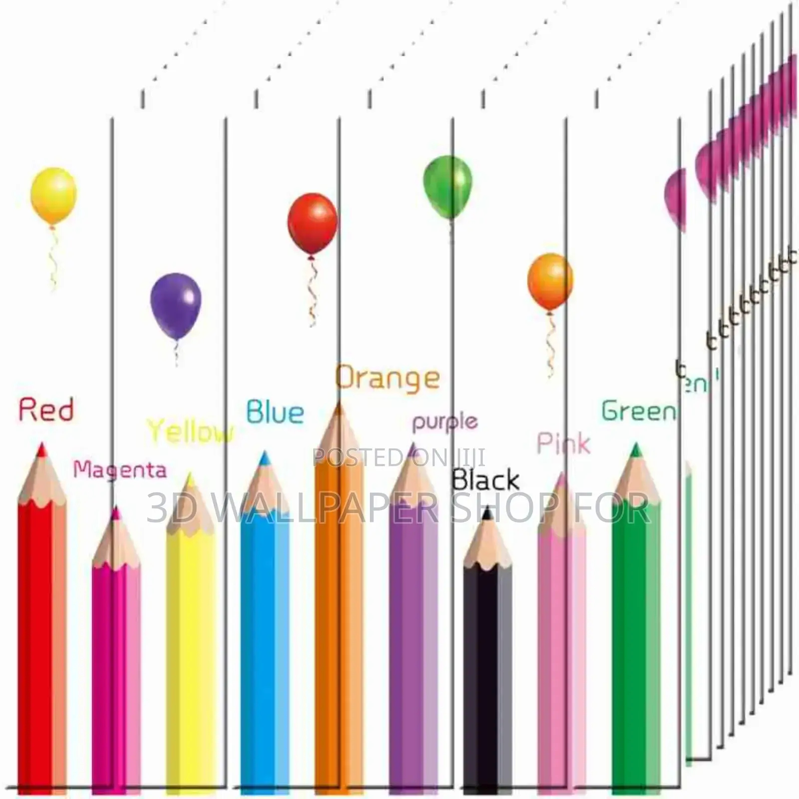 Kids Wallpaper Foam Sticker