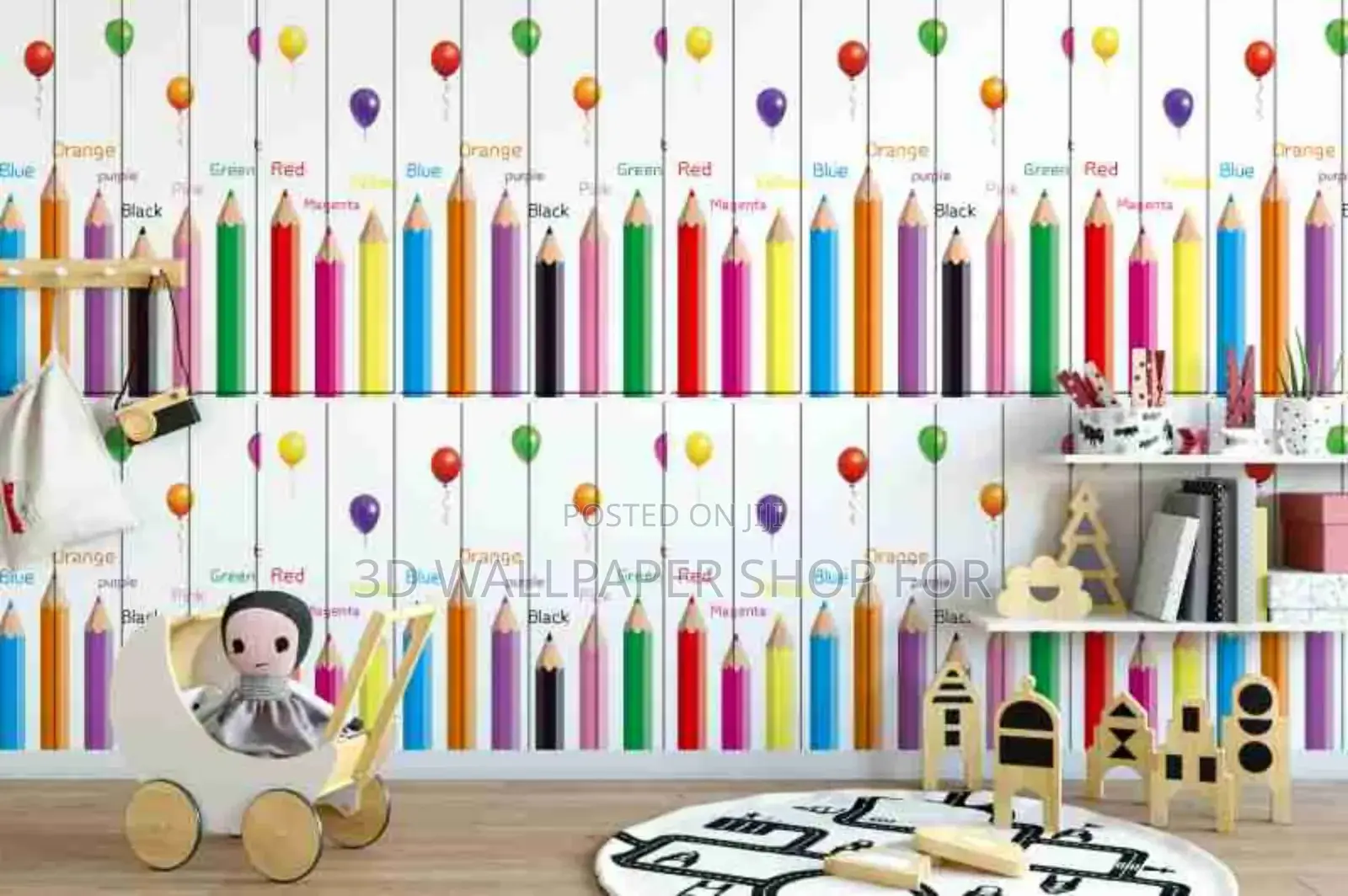 Kids Wallpaper Foam Sticker