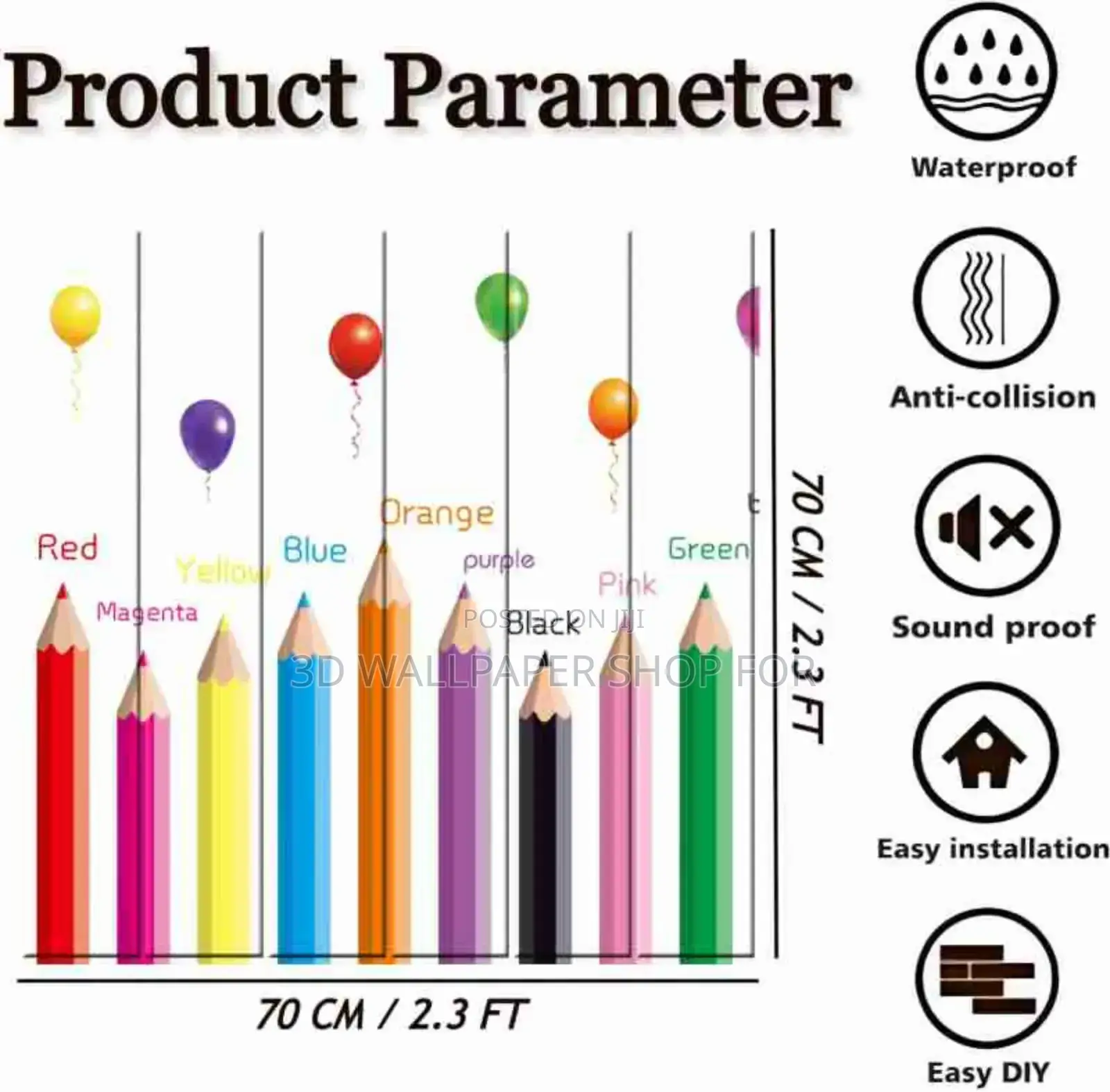 Kids Wallpaper Foam Sticker