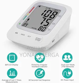 Photo - Yuwell YE660D Bp Measurement头blood Pressure Monitorግፊት መለኪያ