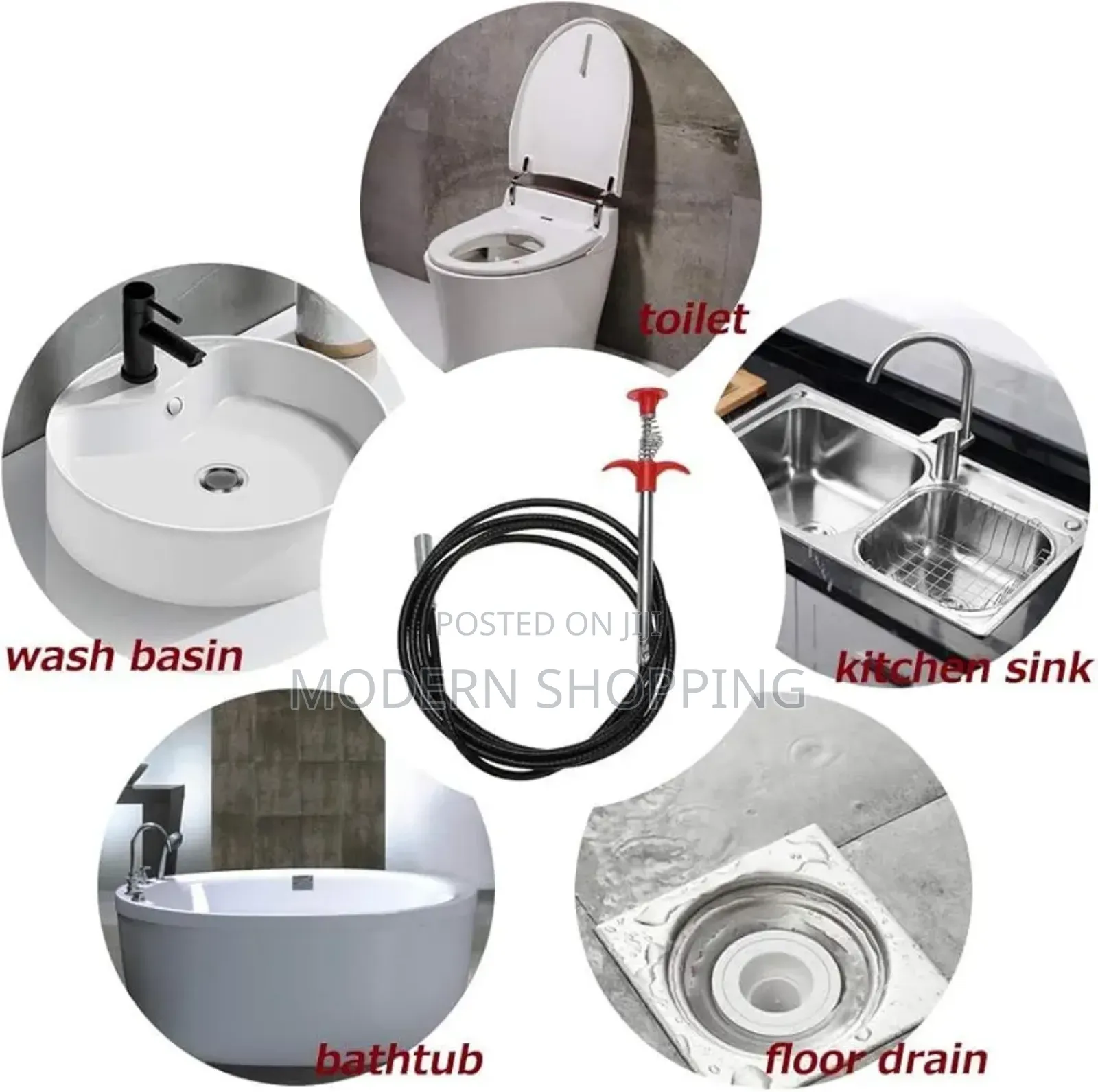 Multi-Purpose Sewer Cleaning Wire for Drains