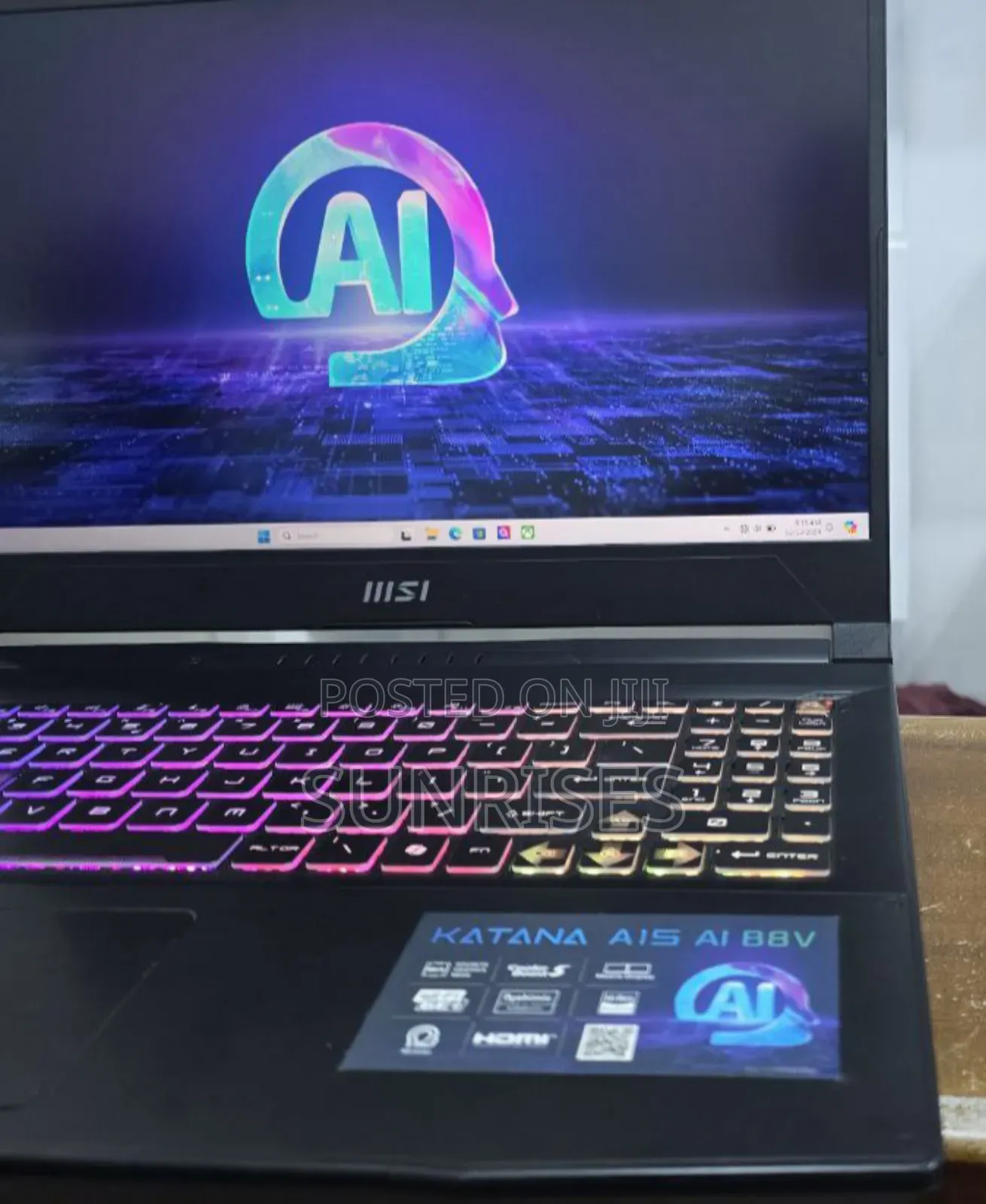 New Laptop MSI Katana 15 16GB AMD Ryzen 7 SSD 1T