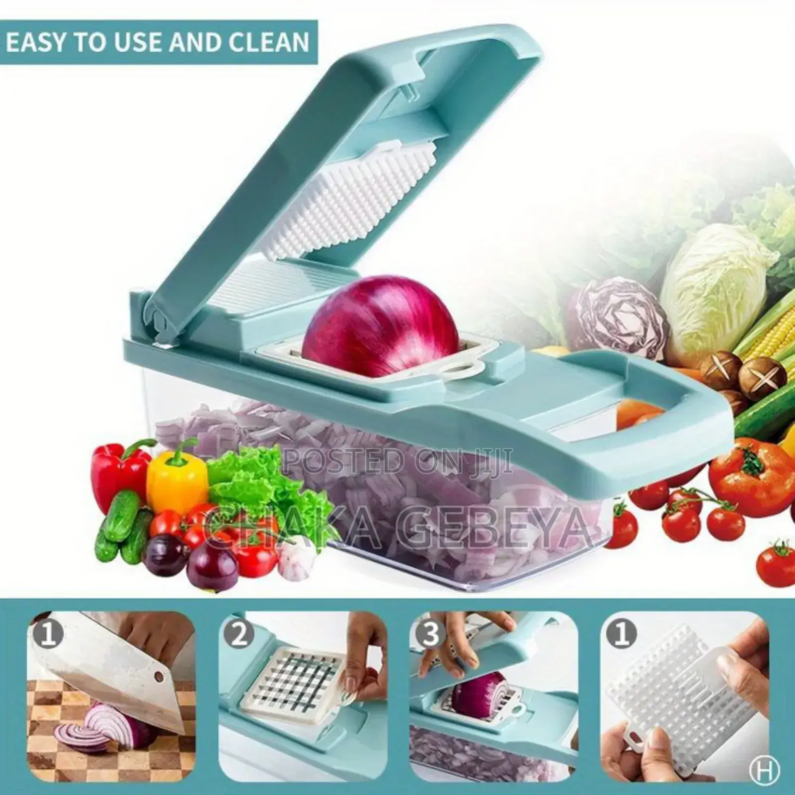 ለሽንኩርት, ለቲማቲም, ለድንች ና ለሌሎችም የሚሆን የተለያዩ አትክልቶችን መክተፊያ