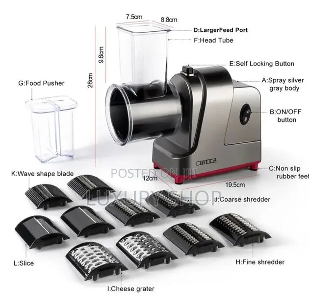 Electric Multifunctional Vegetables Slicer
