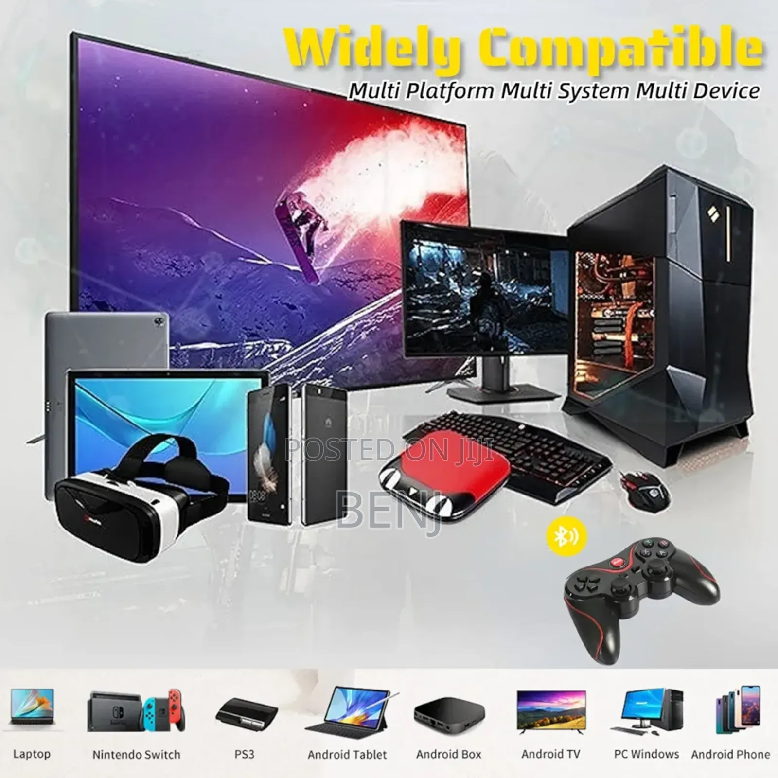 X3 Wireless Gaming Controller Joystick | Pc Phone Tablet Tv