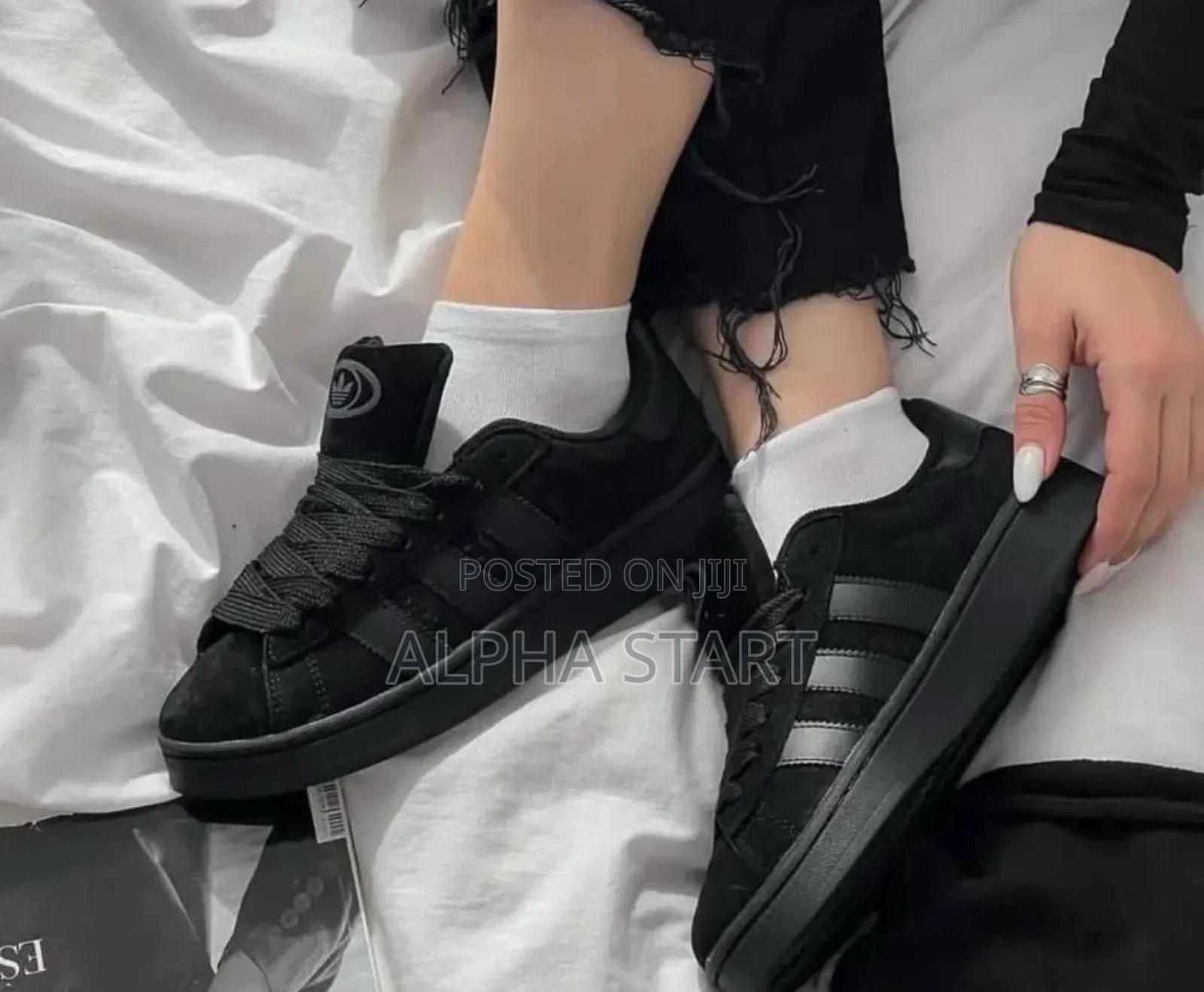 Adidas #Campus00s "Triple Black" Shoes for Woman's