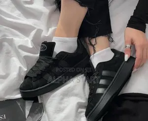 Photo - Adidas #Campus00s "Triple Black" Shoes for Woman's