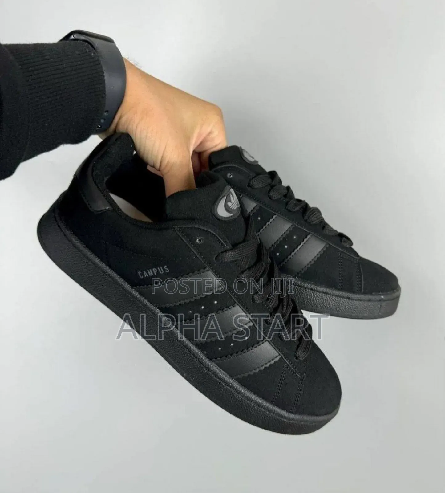 Adidas #Campus00s "Triple Black" Shoes for Woman's