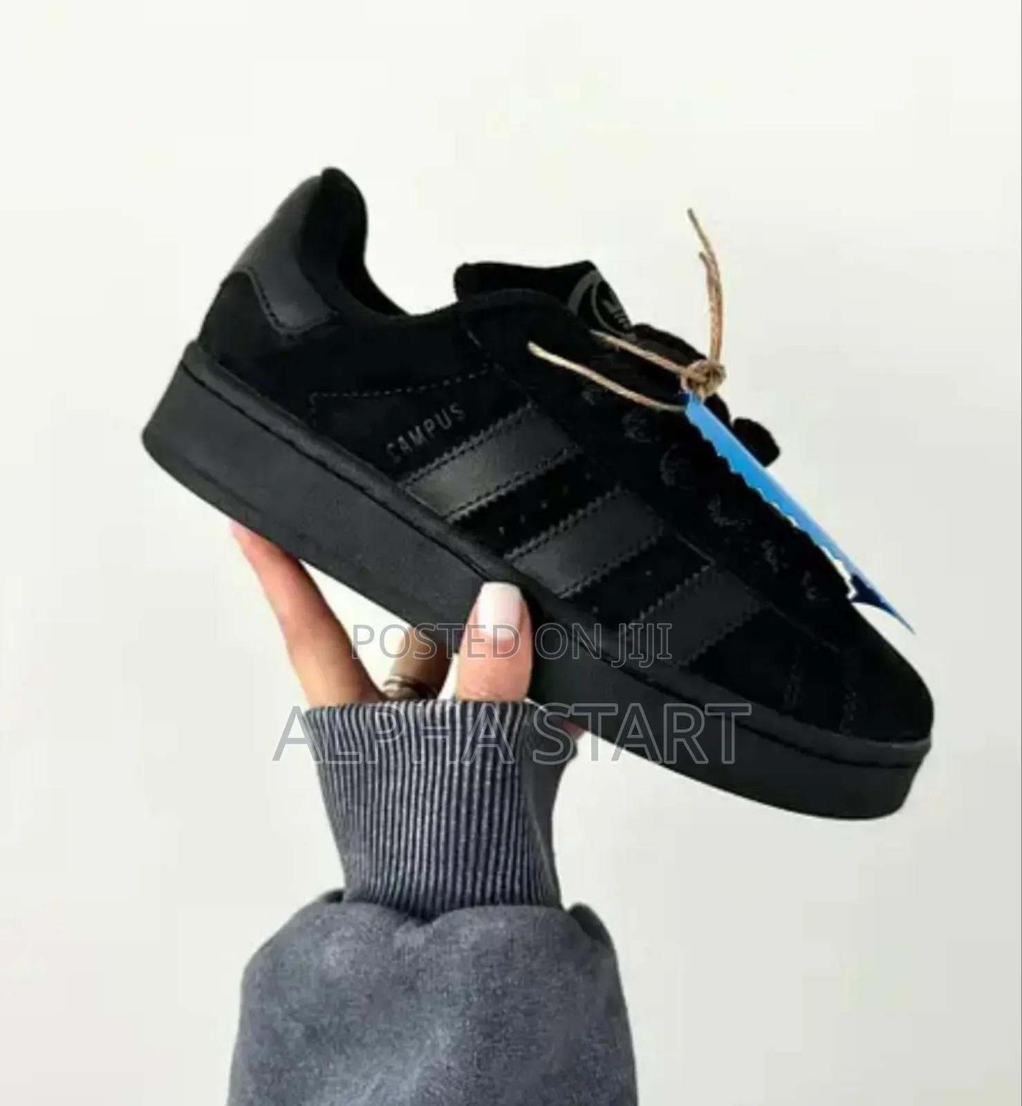 Adidas #Campus00s "Triple Black" Shoes for Woman's