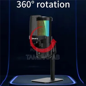 JMARY MC-PW13 RGB Light Plug and Play Desktop USB Microphone