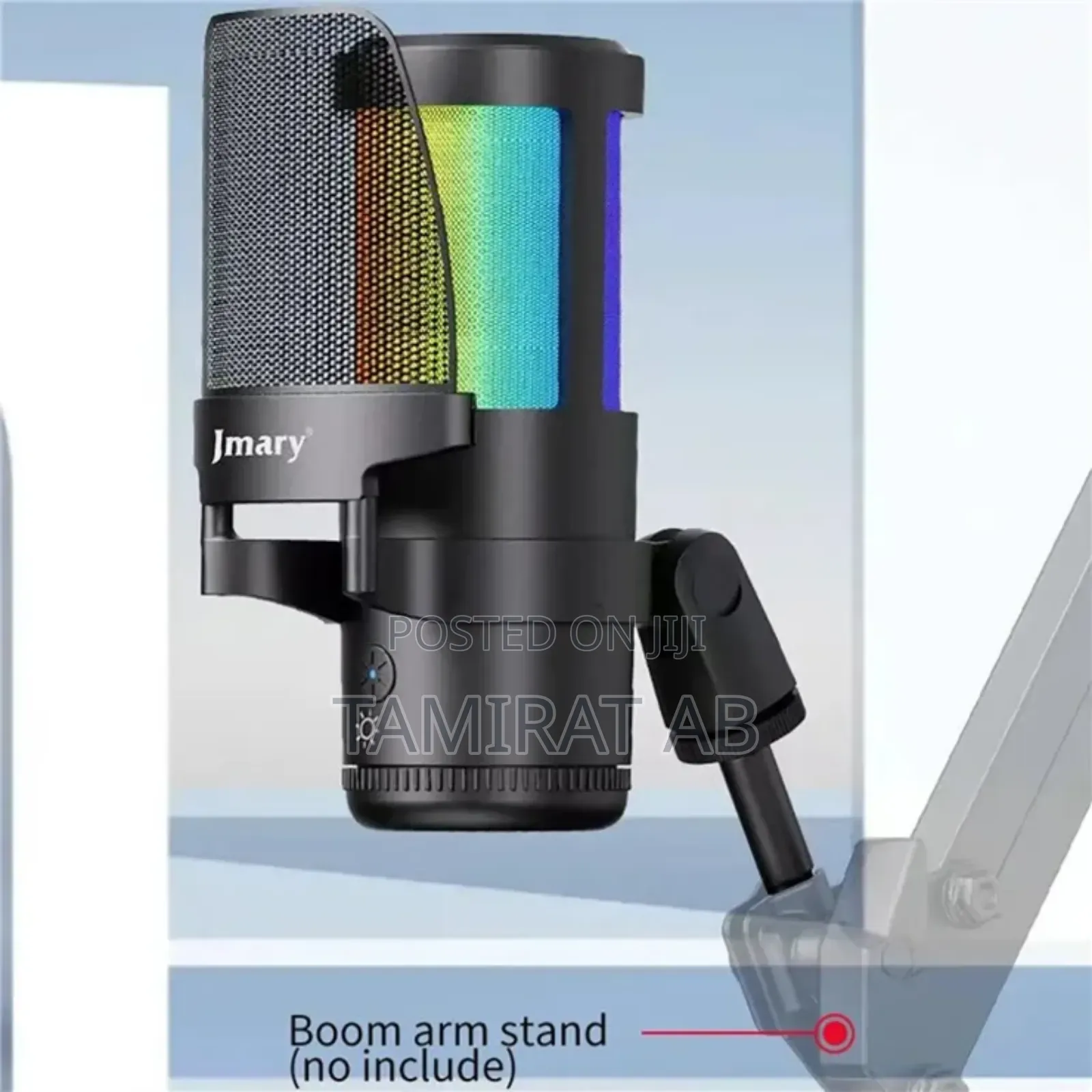 JMARY MC-PW13 RGB Light Plug and Play Desktop USB Microphone