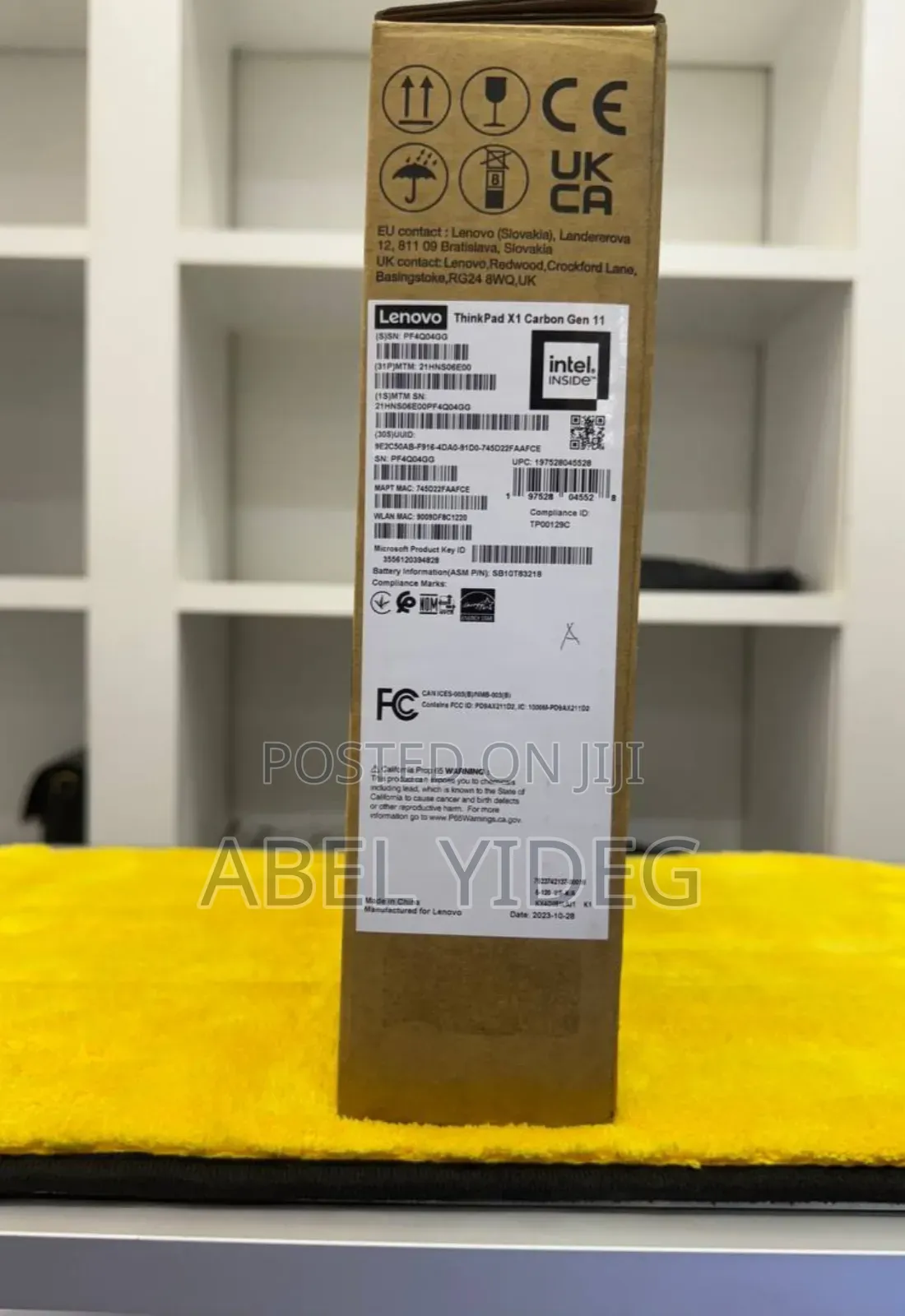 New Laptop Lenovo ThinkPad X1 Carbon 32GB Intel Core I7 SSD 1T