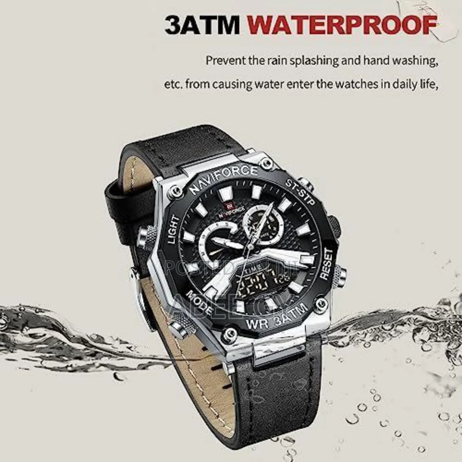 NAVIFORCE Mens Sport Digital Chronograph Watches