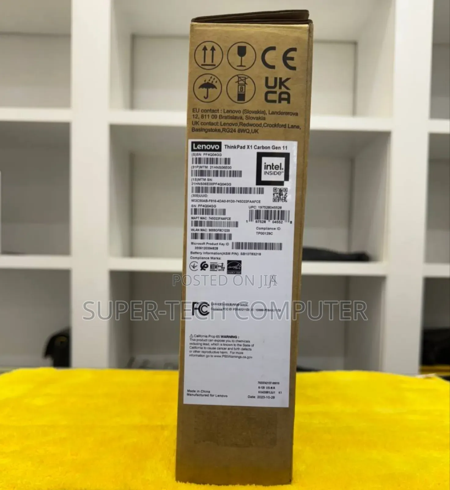 New Laptop Lenovo ThinkPad X1 Carbon 32GB Intel Core I7 SSD 1T