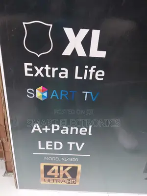 Extra Life 43 Inch Double Glass Smart Uhd Tv