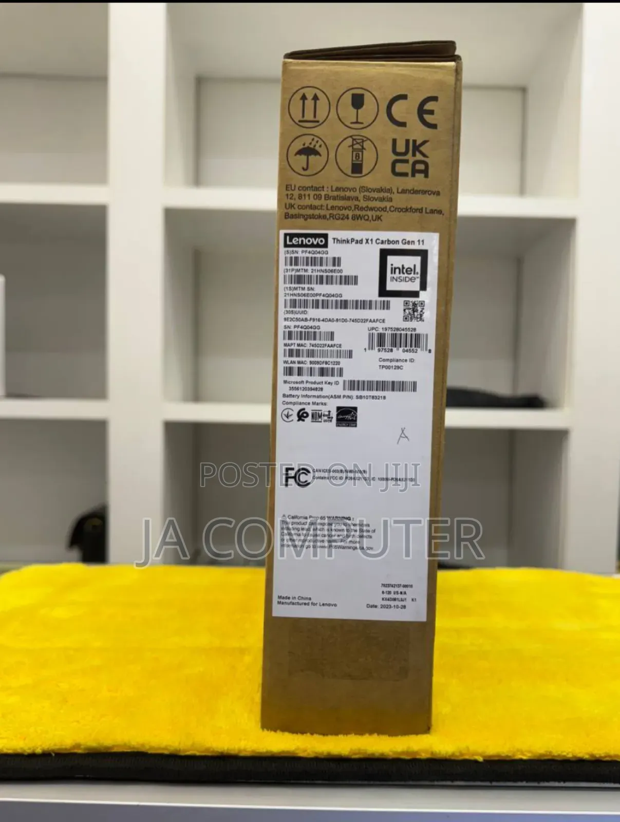 New Laptop Lenovo ThinkPad X1 Carbon 32GB Intel Core I7 SSD 1T