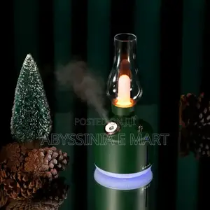 Rechargeable Vintage Lamp Humidifier_with Colorful Atmosphere Light