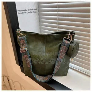 Beautiful Classy Leather Look Broad Belt 2 PSC SET Sling Bag