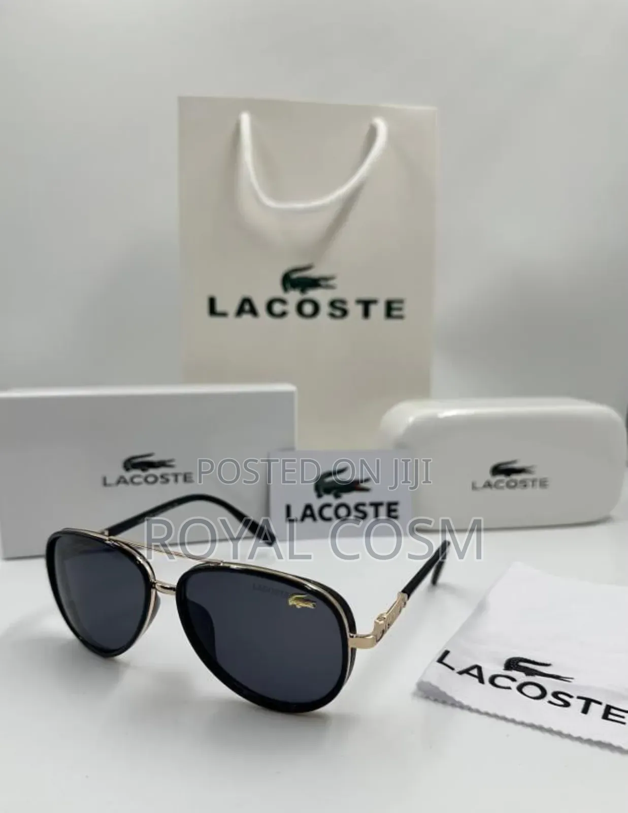 Lacoste Unisex Oval Eyeglasses/Sunglasses