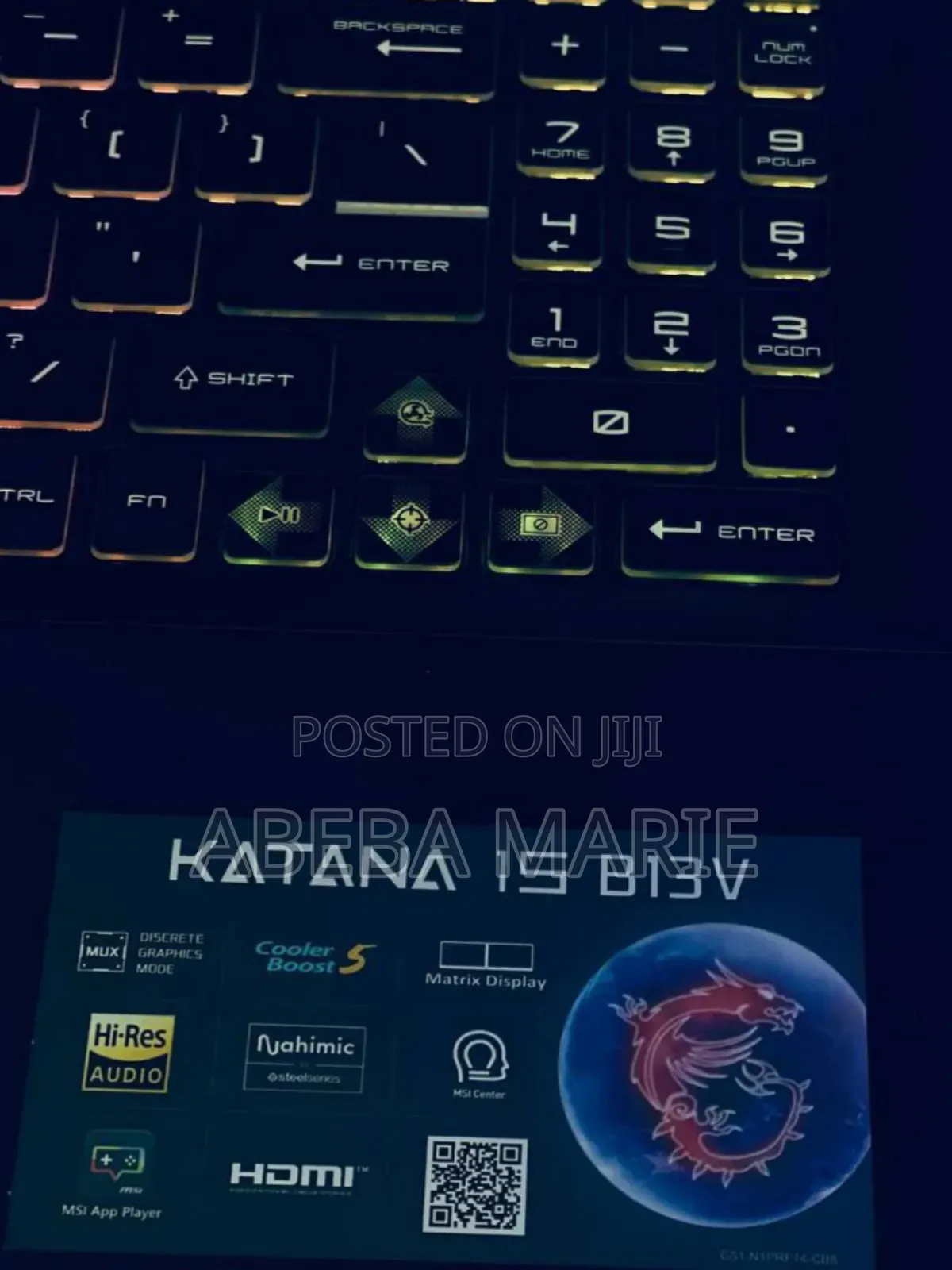 New Laptop MSI Katana 15 16GB Intel Core I7 SSD 1T