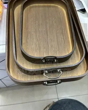 Photo - 3 PCS Bamboo Pallet Food Tray