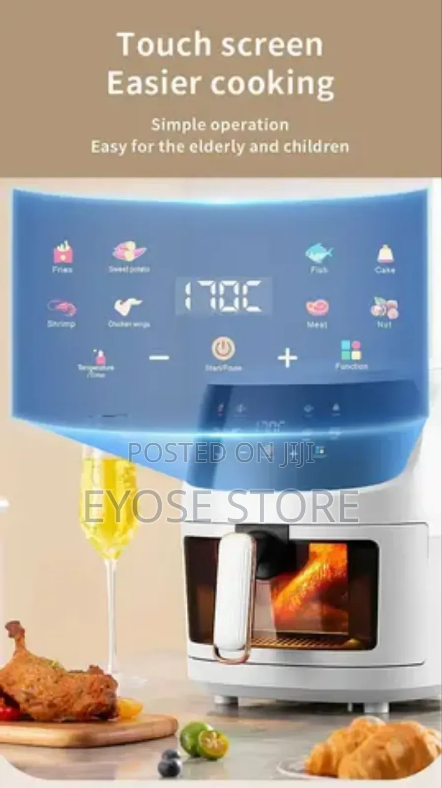 TGOPIT Air Fryer Oven With Rotisserie