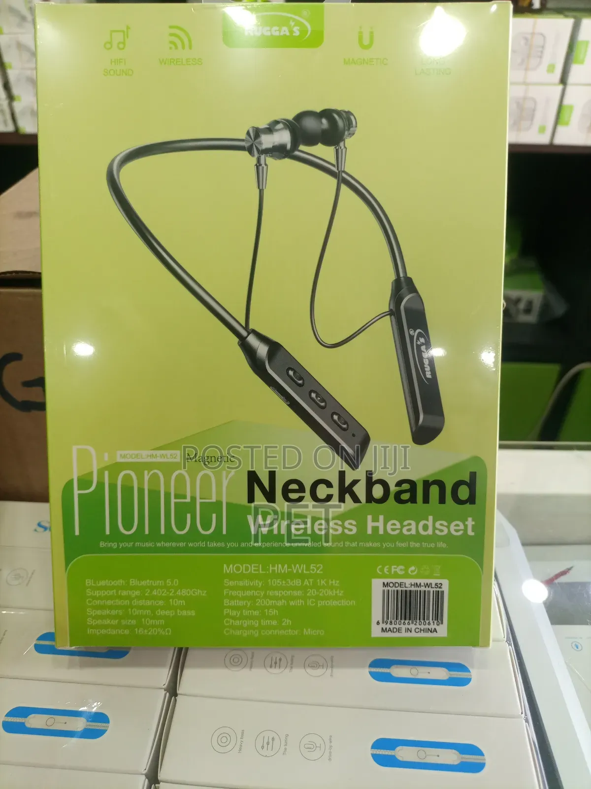 RUGGA'S Neckband Headset