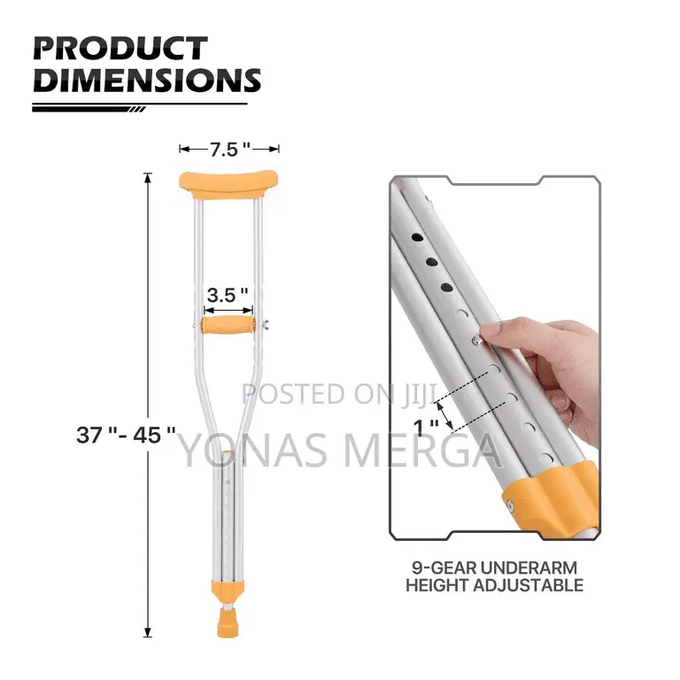 Crutches趀monicare Lightweight Universal Crutches。Crutches