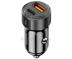 Photo - 50 Watt Porodo Dual Port Car Charger(የመኪና ቻርጀር)